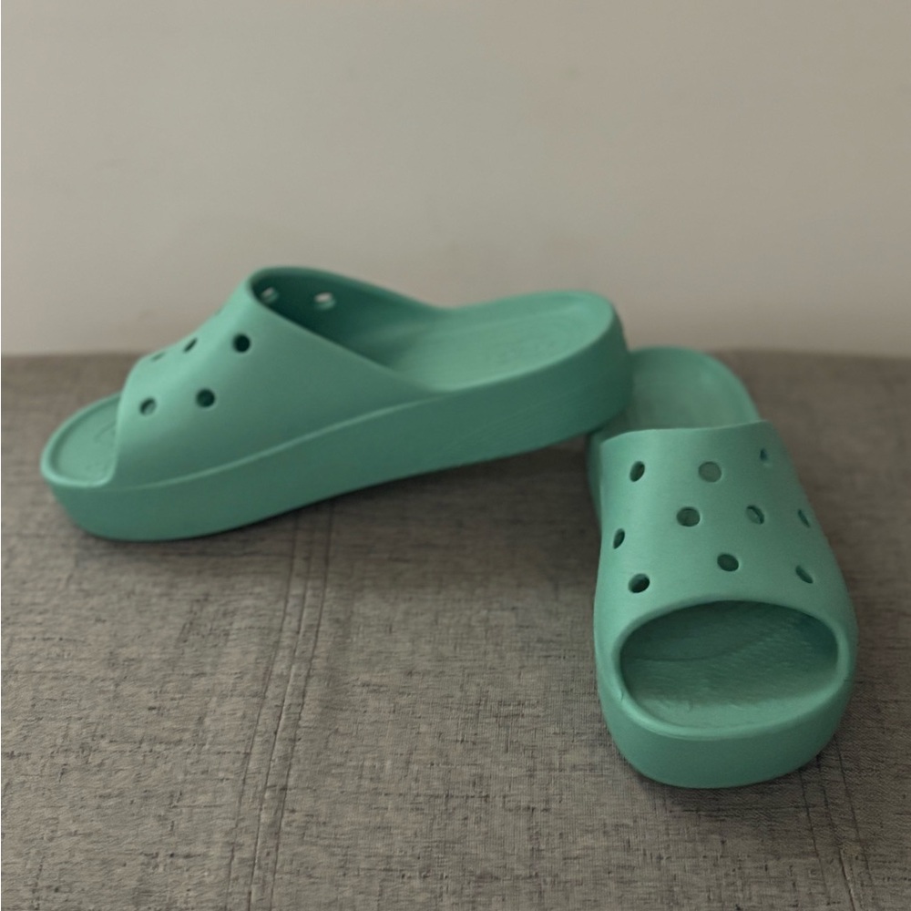 CROCS Women's Slide Sandals - Aqua